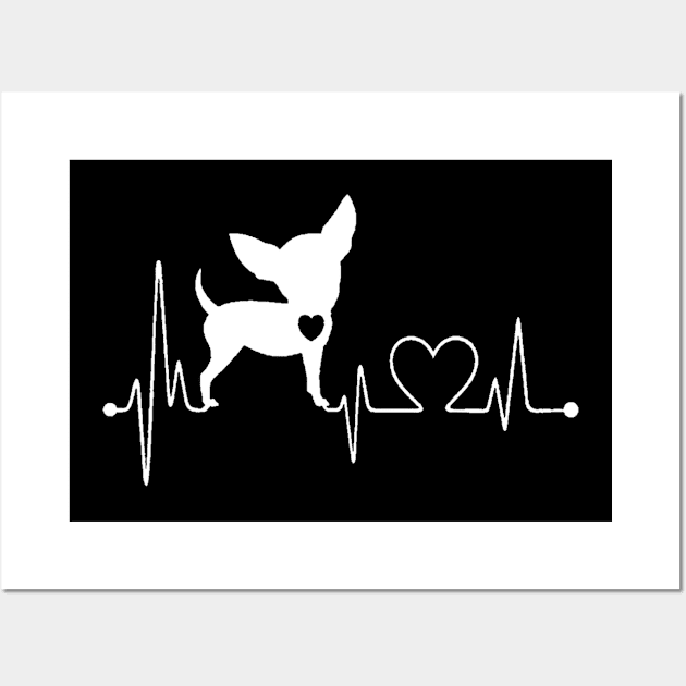 Chihuahua Dog Heartbeat Wall Art by Xamgi